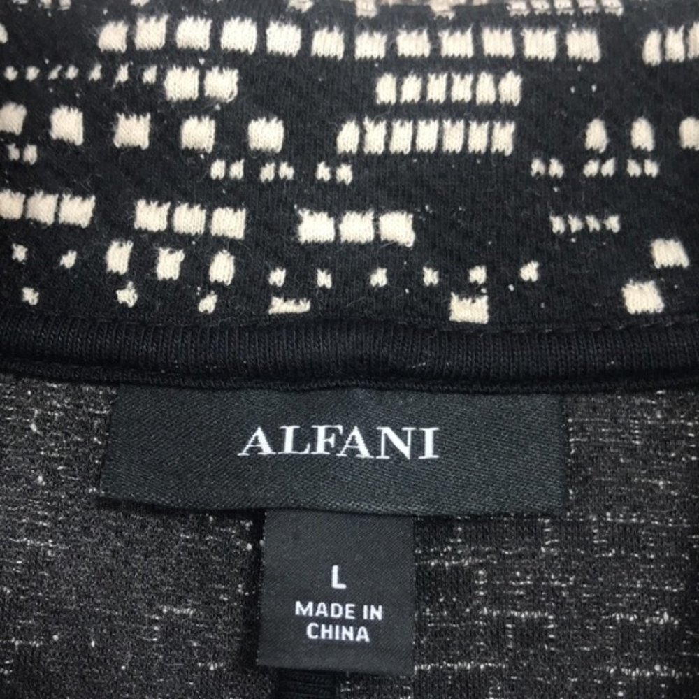 Alfani Notch-Collar Printed Jacket - Picture 3 of 3